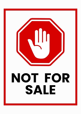 NIE NA SPRZEDAŻ - not for SALE -nicht zum Verkauf - не для продажи
